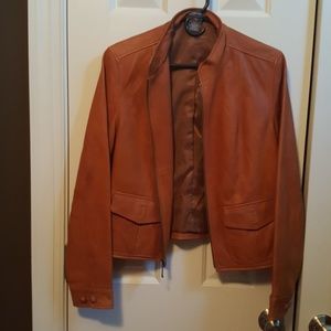 Ladies leather riding jacket